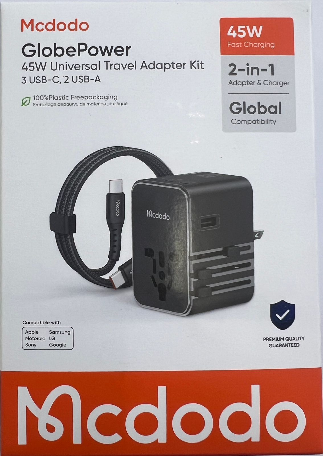  45Watt Universal Travel Adopter